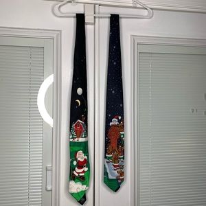 Pair Of Christmas Ties.  GUC